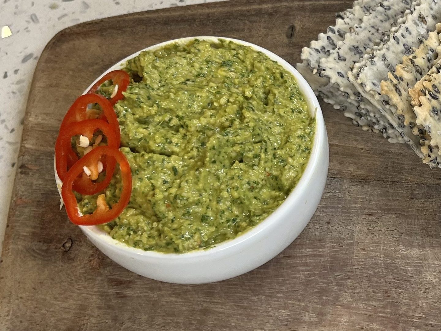 Red Curry Thai Cashew Dip – Cilantro, Lime & Pepper