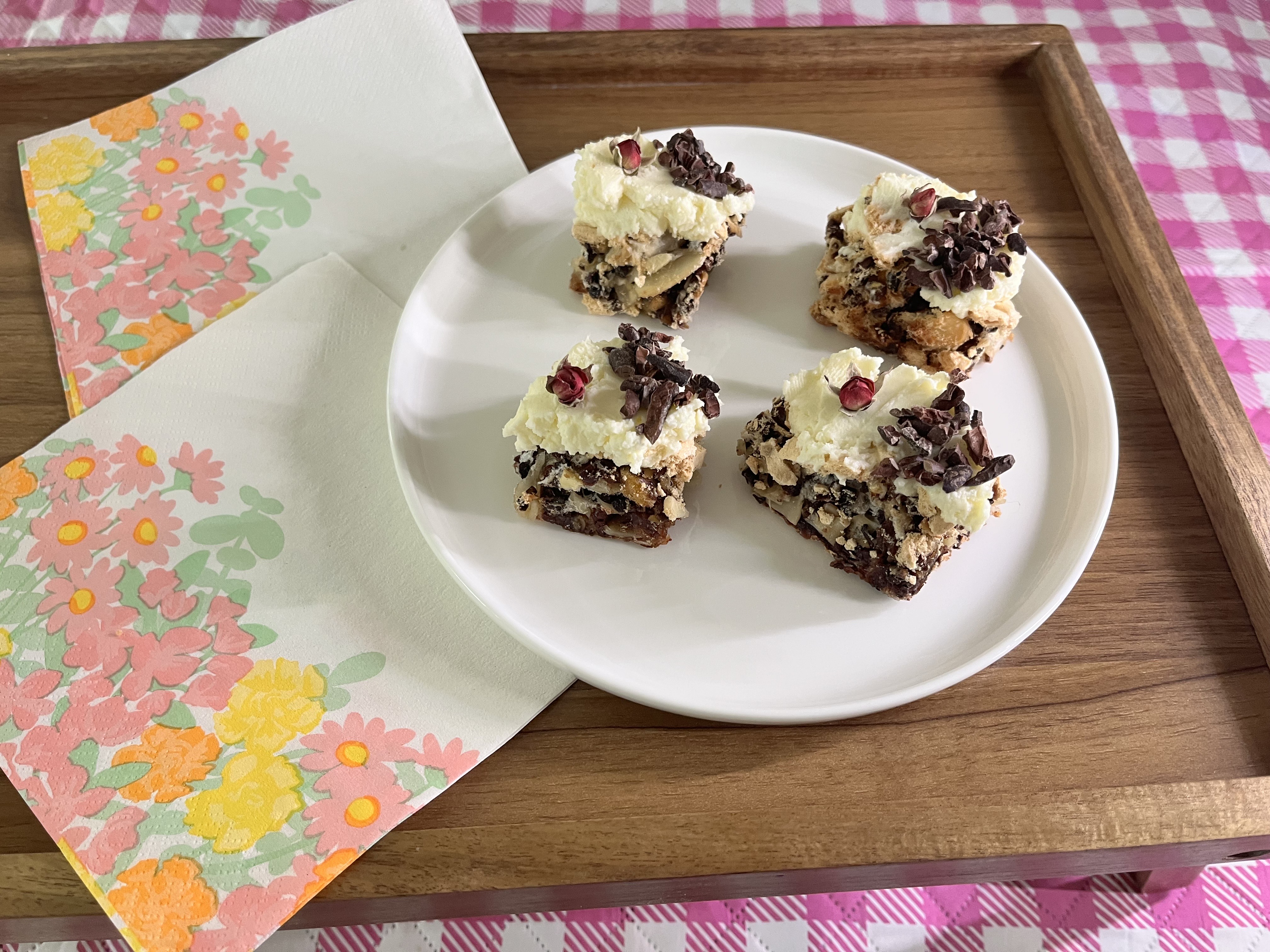 Gluten Free Almond, Cacao & Date Slices