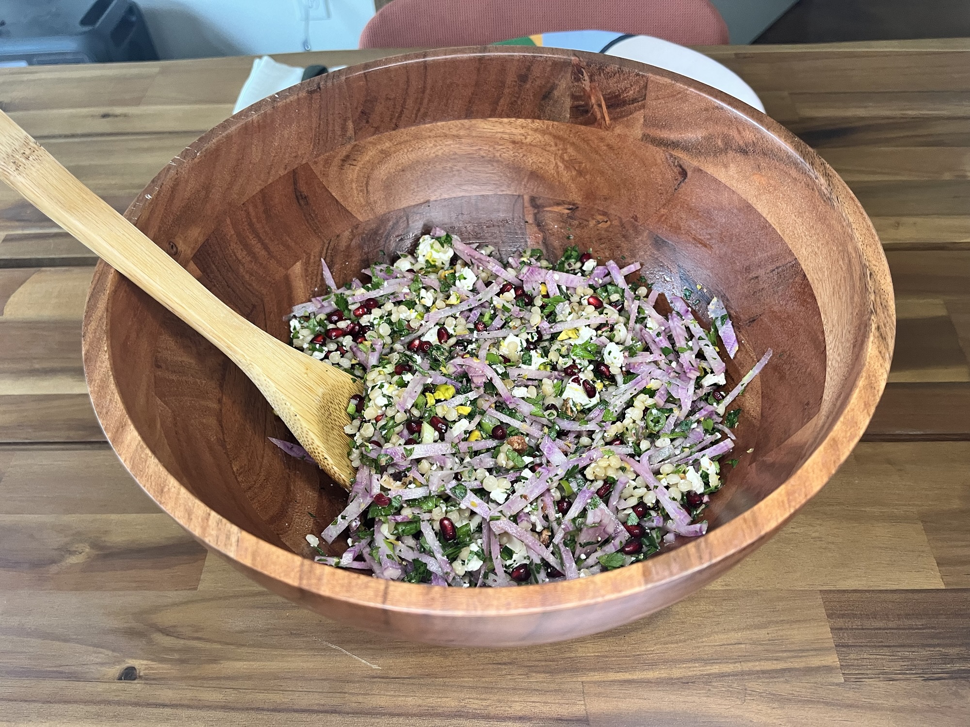 Pearl Couscous Salad with Pistachios & Pomegranate