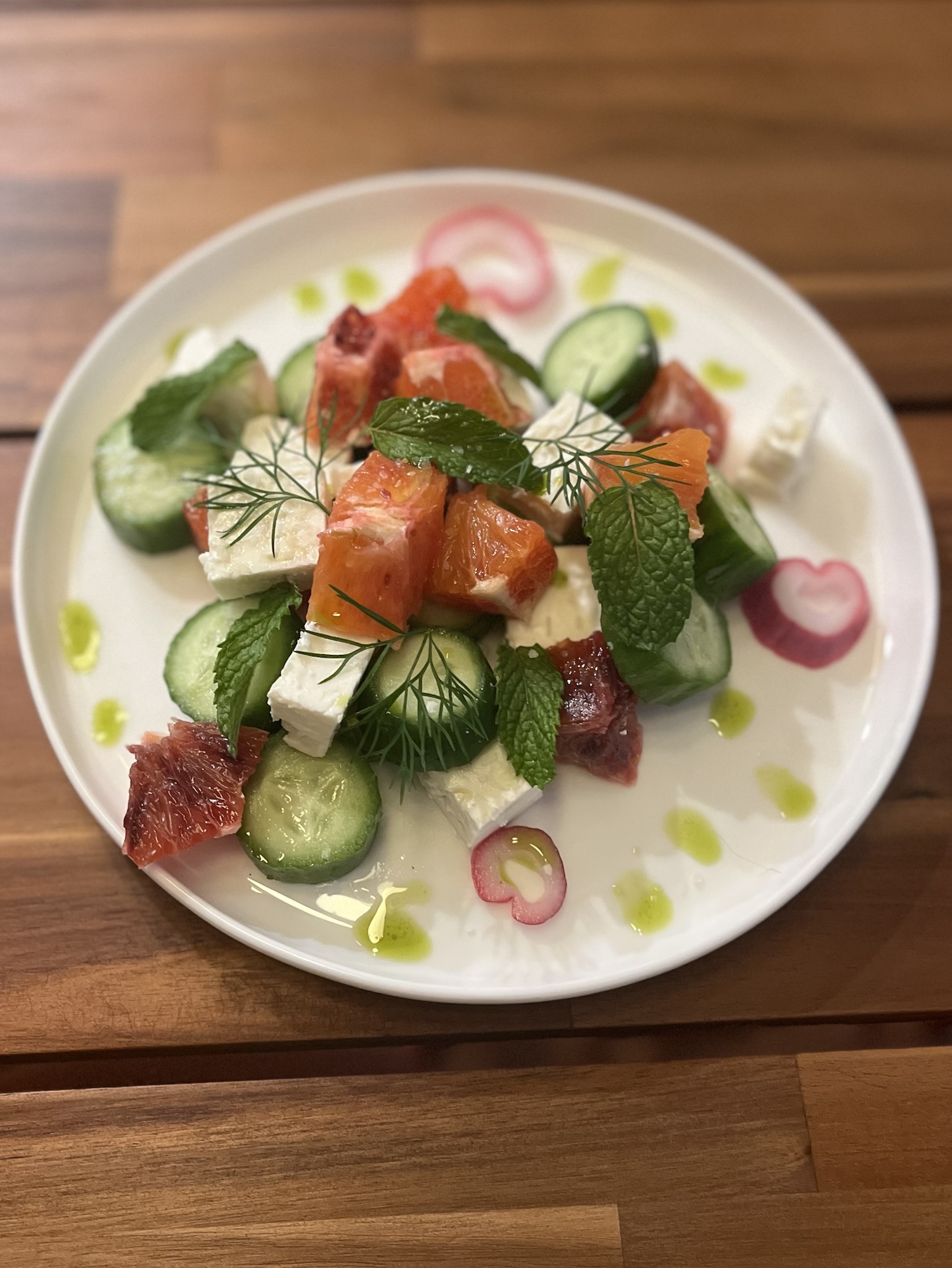 Blood Orange, Mint & Feta Salad