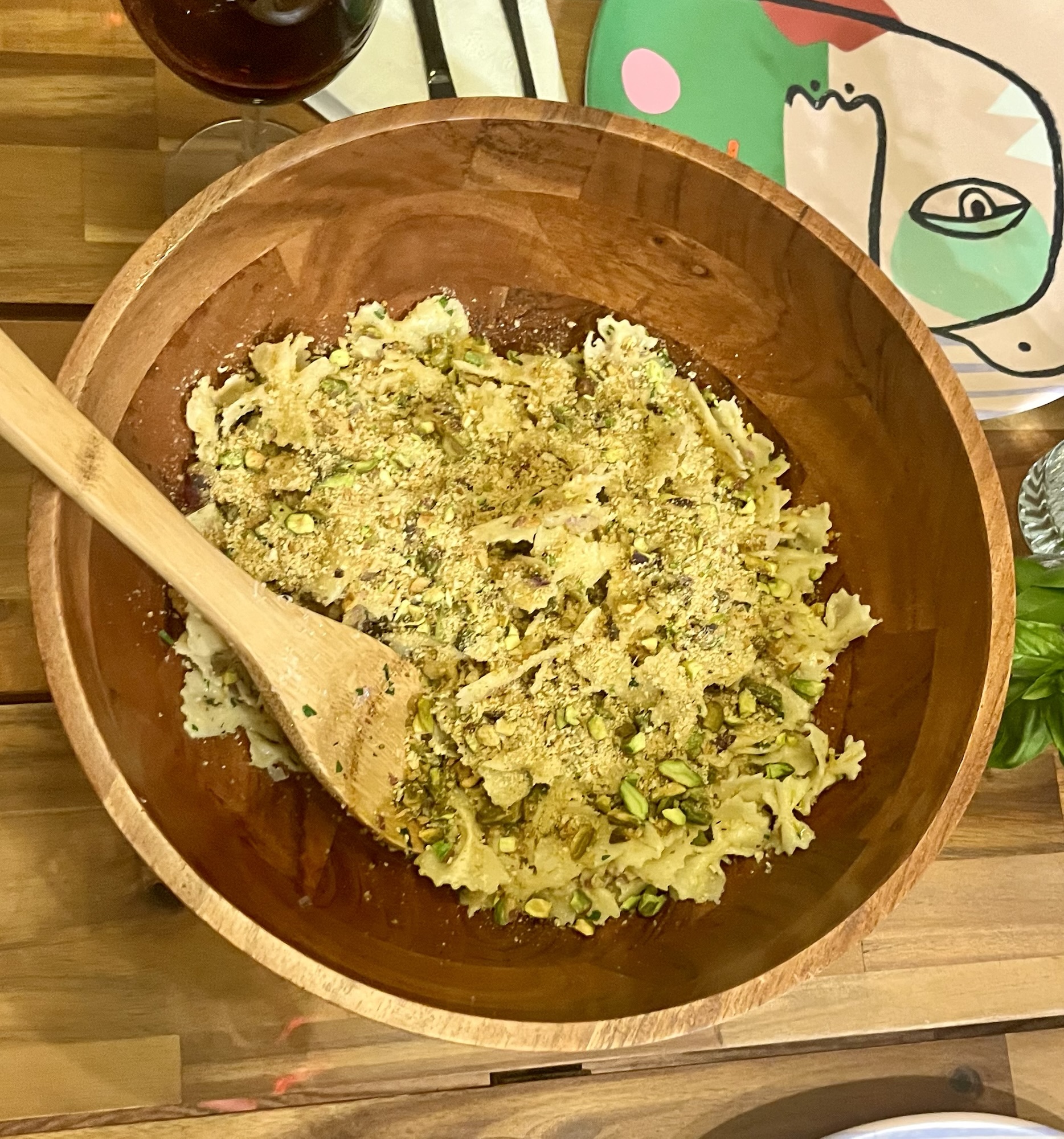 Pistachio & Lemon Zest Farfalle Pasta