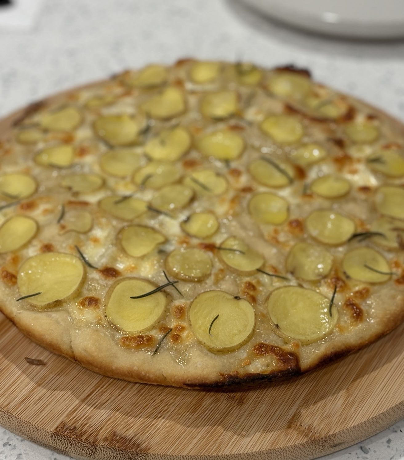 Cast Iron Potato & Rosemary Pizza
